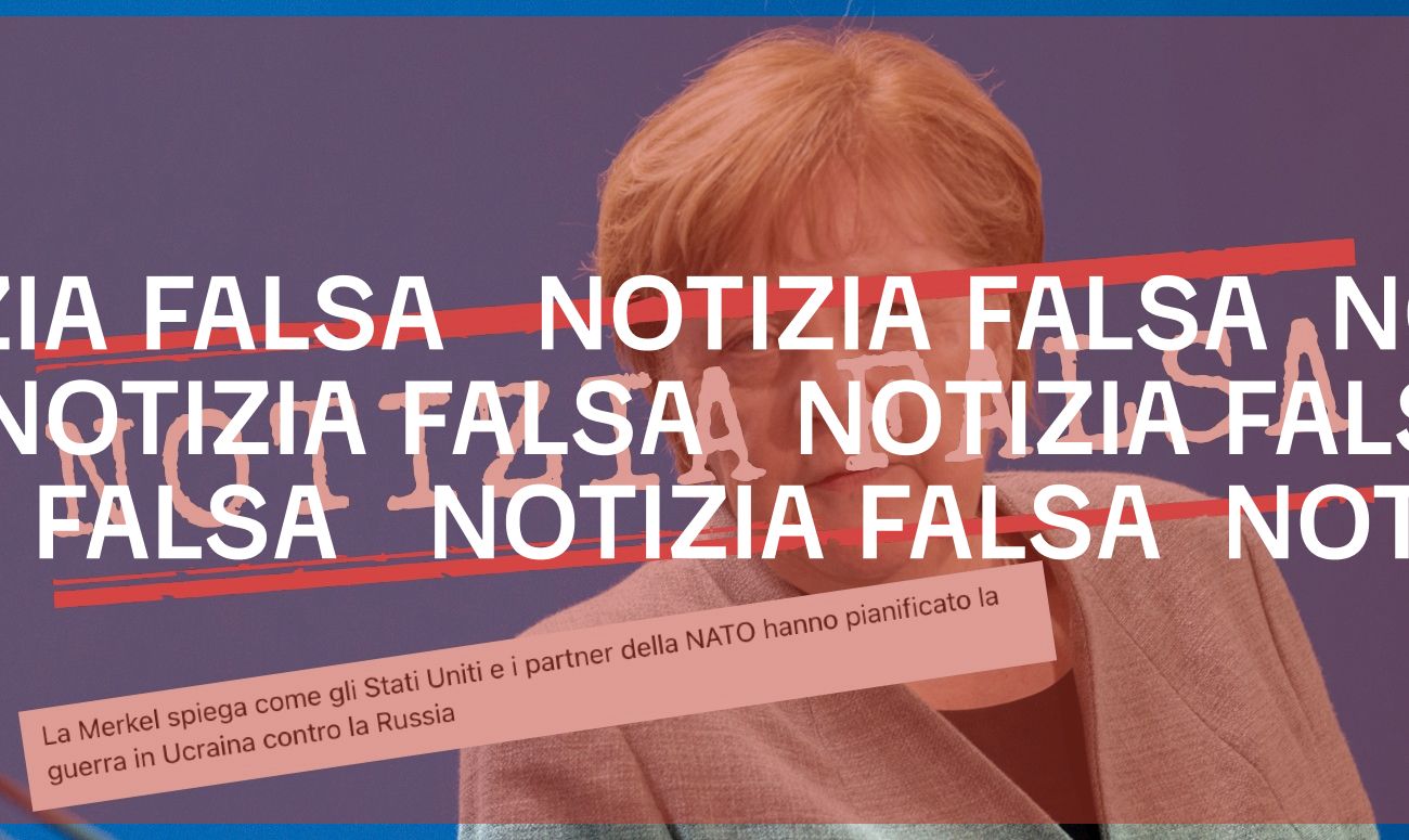 Angela Merkel non ha detto a Der Spiegel che Usa e Nato «hanno pianificato la guerra in Ucraina»