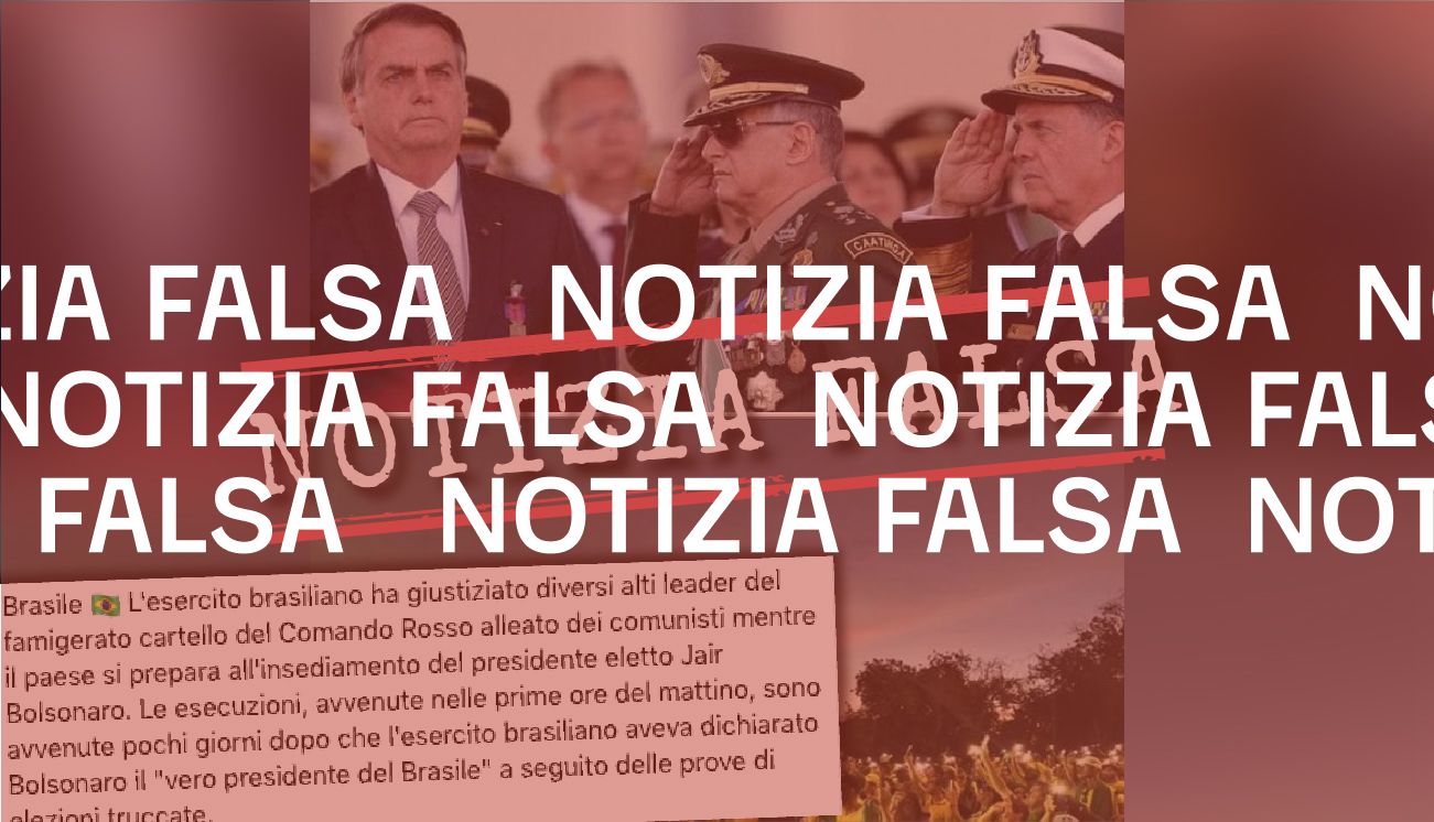 L’esercito brasiliano non ha giustiziato gli alleati di Lula e proclamato Bolsonaro «il vero presidente»