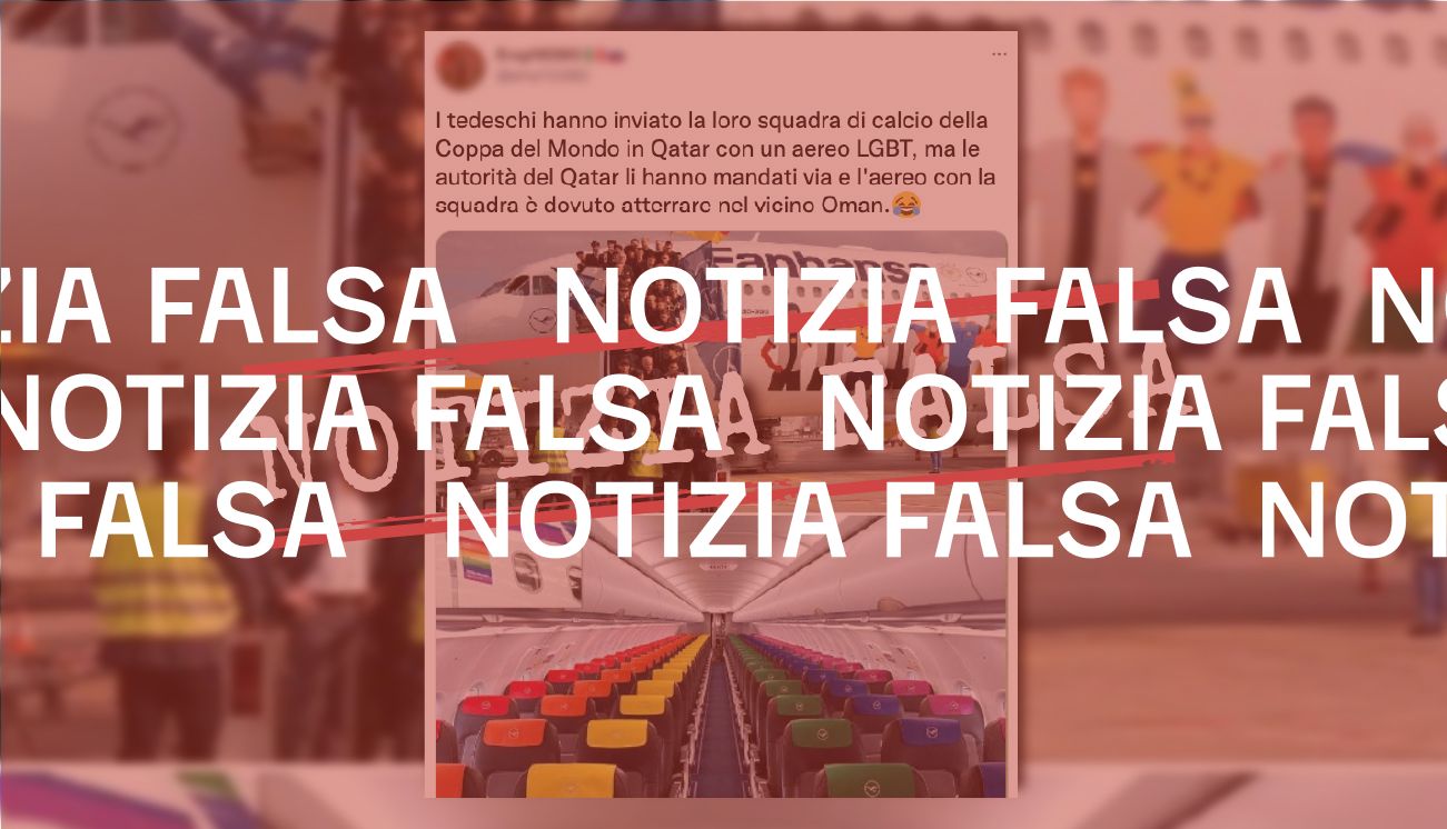 Il Qatar non ha vietato l&#8217;atterraggio dell&#8217;aereo tedesco che promuove i diritti Lgbt+