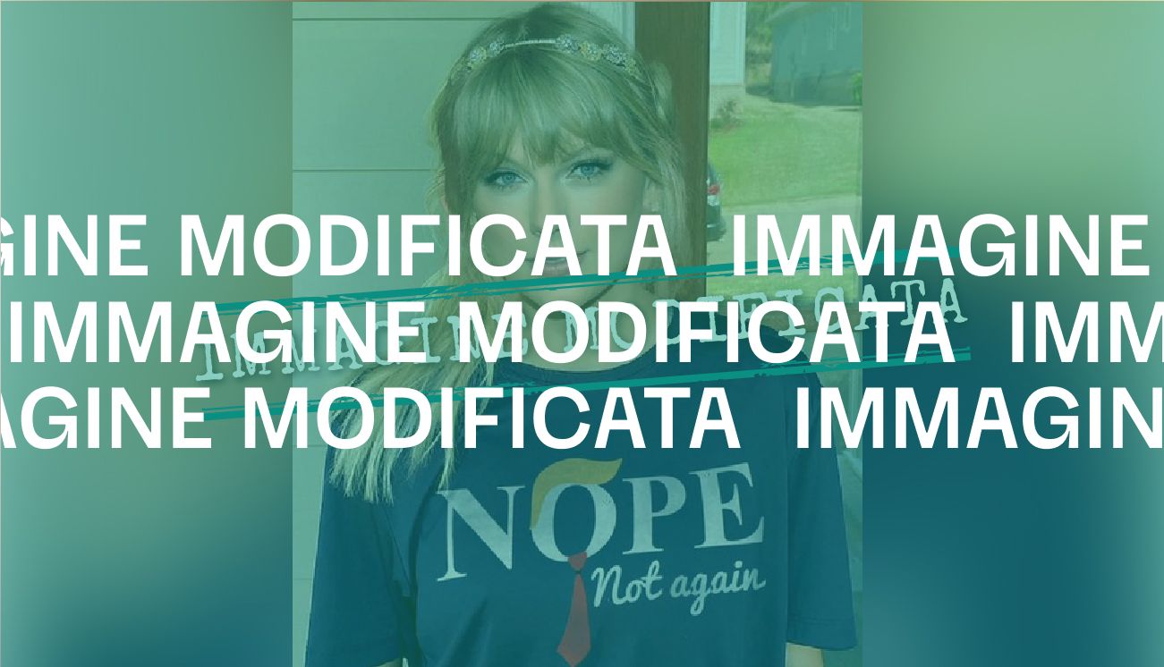 La foto di Taylor Swift con una maglietta anti-Trump è falsa