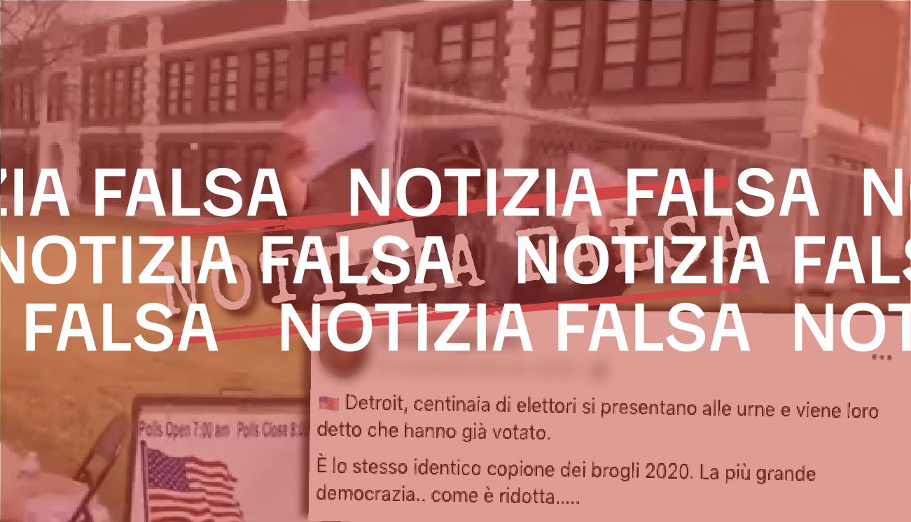 Non è vero che a Detroit centinaia di elettori non hanno potuto votare