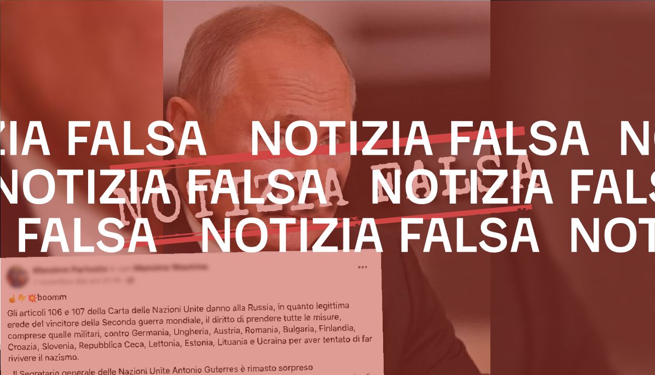 Gli art. 106 e 107 della Carta delle Nazioni unite non giustificano l&#8217;invasione Russa dell&#8217;Ucraina