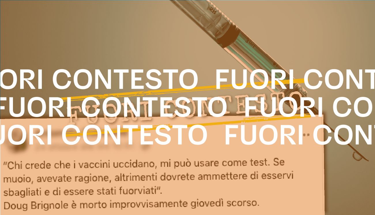 No, il bodybuilder Doug Brignole non è morto per il vaccino anti-Covid