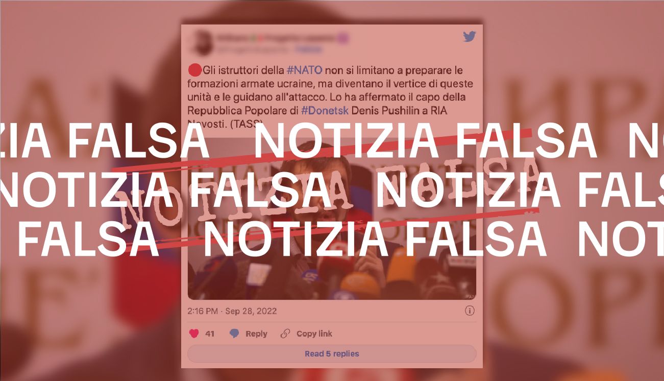 Gli istruttori della Nato non sono al vertice delle unità ucraine