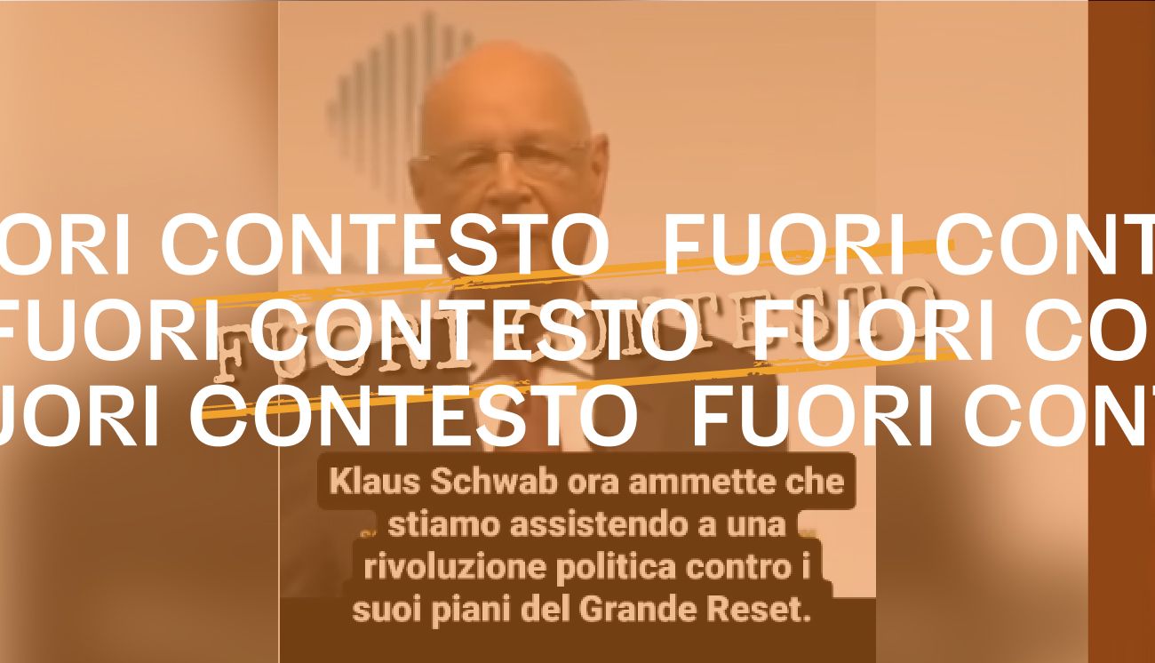 Il presidente del WEF non ha detto che c’è una rivoluzione politica in atto contro il “Grande Reset”