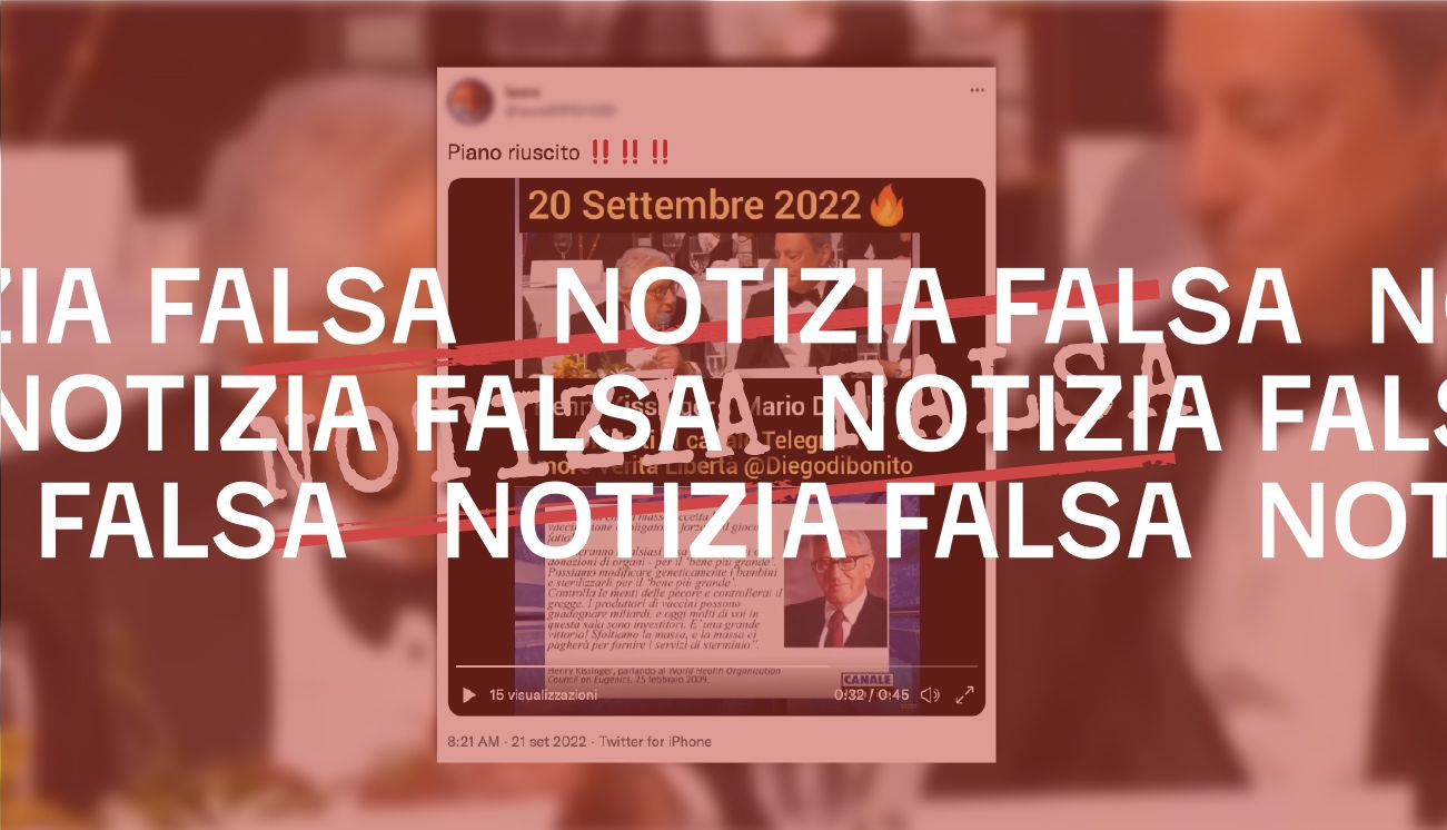 Henry Kissinger non ha detto che la vaccinazione è il primo passo per «modificare geneticamente i bambini»