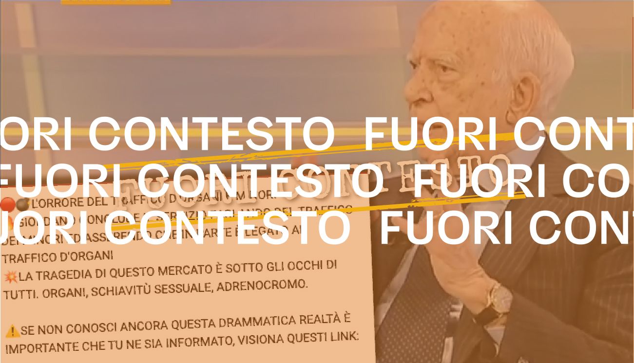 Paolo Cirino Pomicino non ha menzionato la teoria del complotto nota come “Nuovo ordine mondiale”