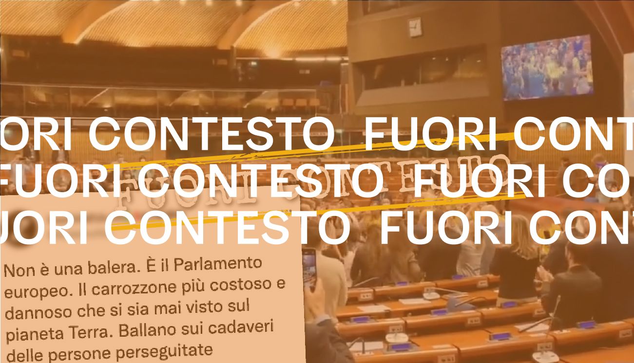 Questo video non mostra una festa al Parlamento europeo