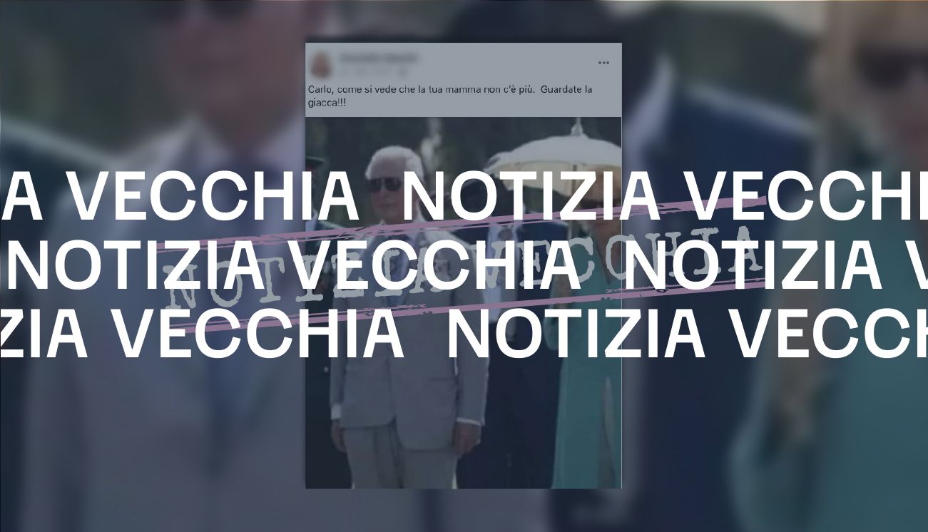 La foto di re Carlo III con la giacca abbottonata male non è successiva alla morte della Regina