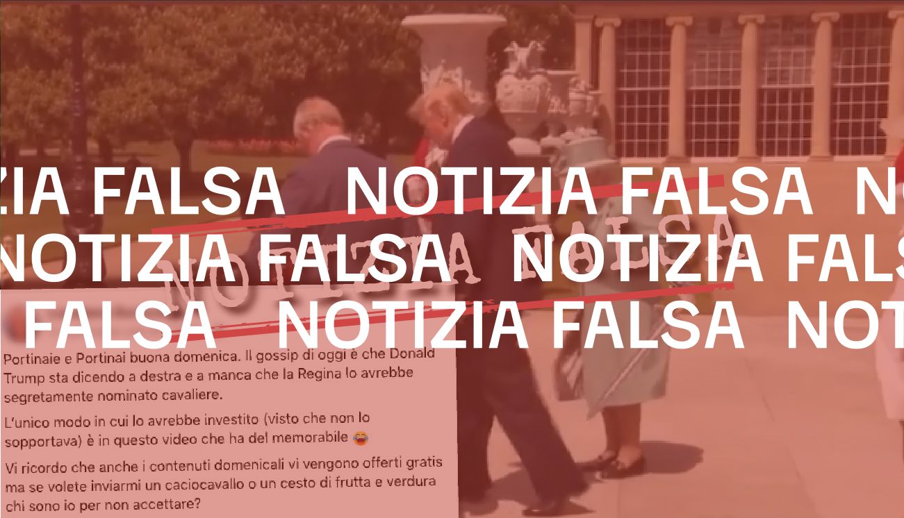 No, Trump non ha detto che Elisabetta II lo ha «segretamente nominato cavaliere»