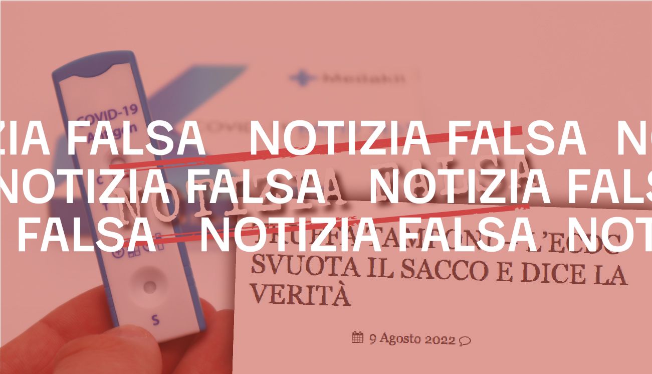 No, l’Ecdc non ha rivelato che i tamponi Covid effettuati in Italia sono «una truffa»