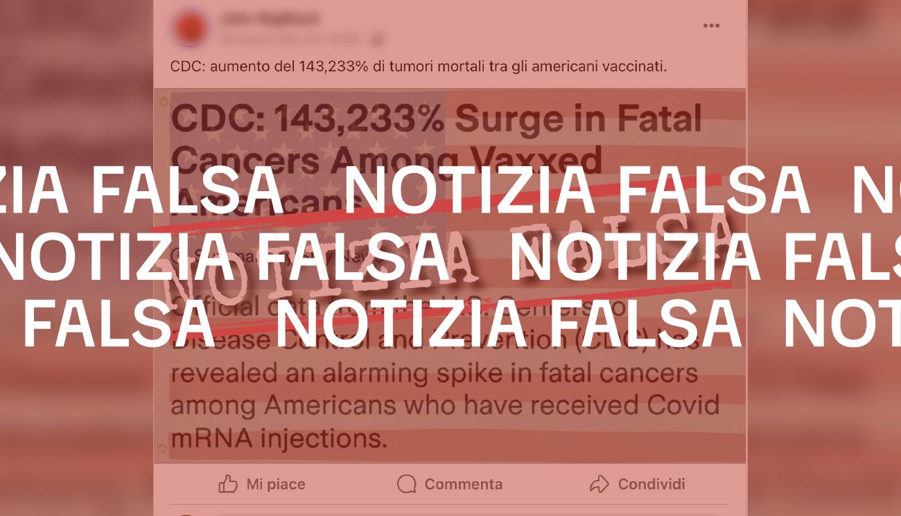 Non è vero che i CDC hanno dichiarato che i vaccini anti-Covid hanno causato un aumento di tumori