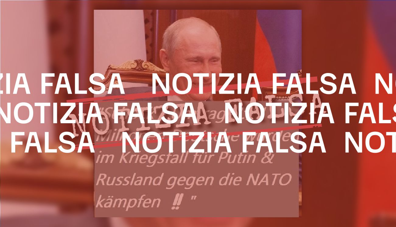 No, 11 milioni di tedeschi non «combatterebbero per la Russia contro la Nato»