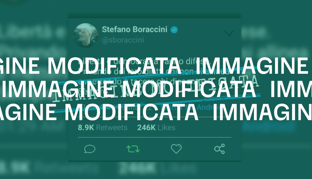 Bonaccini non ha detto che libertà e democrazia vanno difese «privando dei loro diritti chi non si allinea»