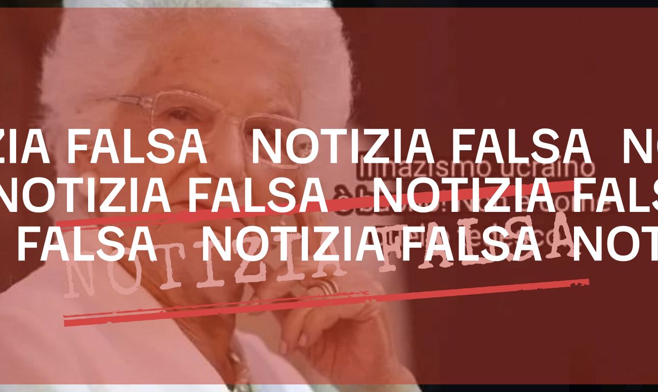 Liliana Segre non ha detto che «il nazismo ucraino è buono», non è «come quello tedesco»