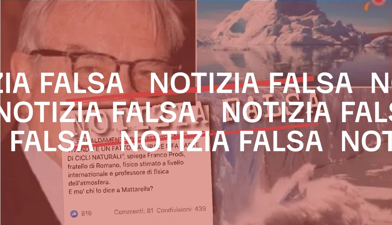 Franco Prodi sbaglia, il riscaldamento globale non fa parte dei «cicli naturali»