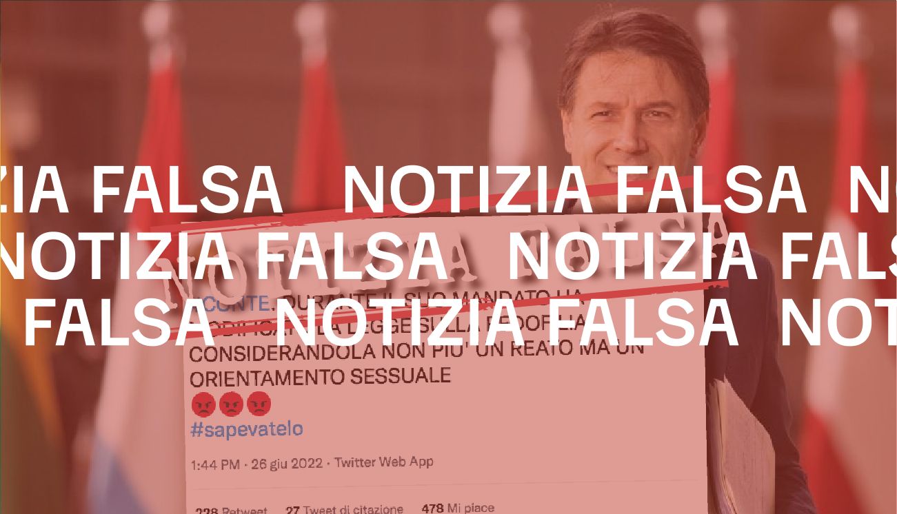 No, il governo Conte non ha modificato «la legge sulla pedofilia» trasformandola in un «orientamento sessuale»