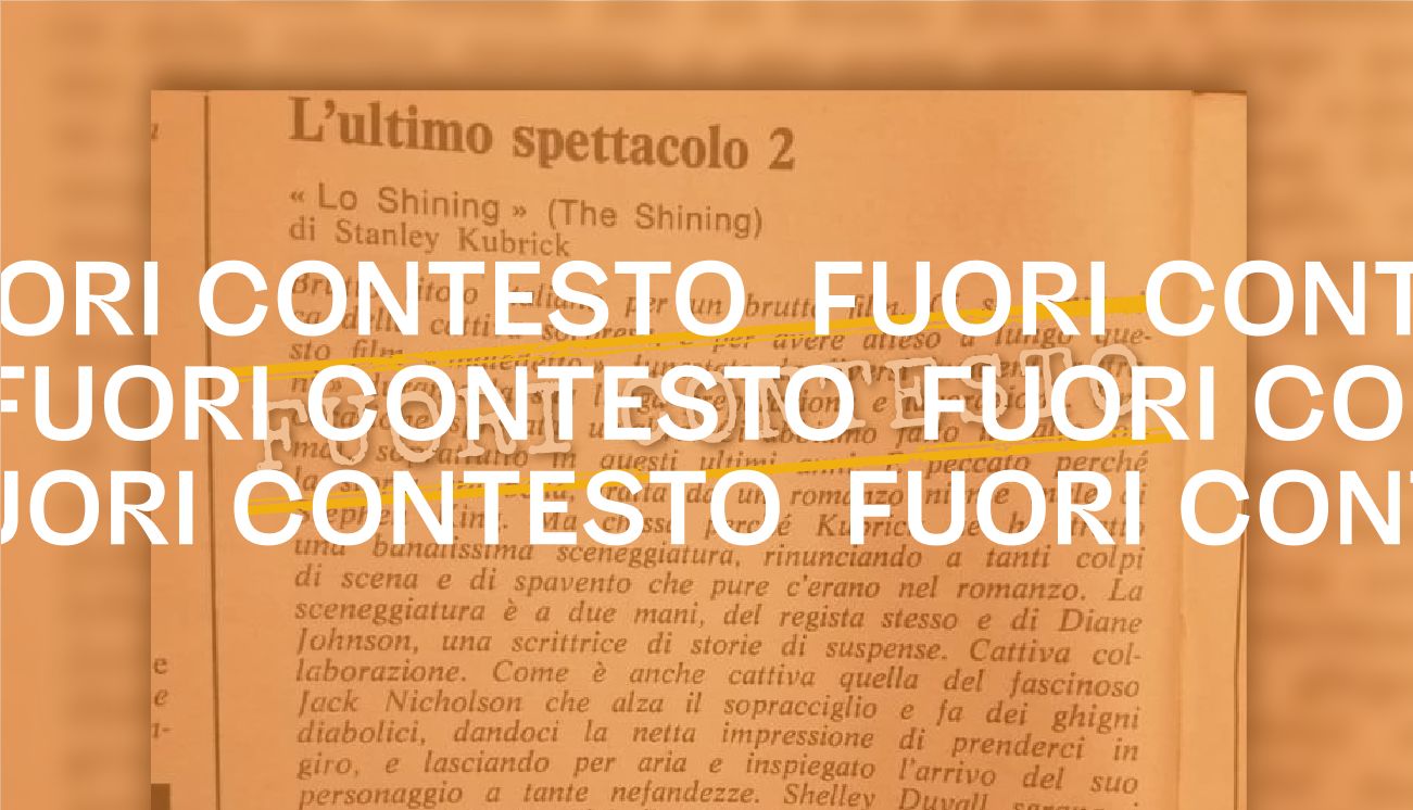 Questa critica a Shining di Kubrick non è stata scritta da Michele Serra