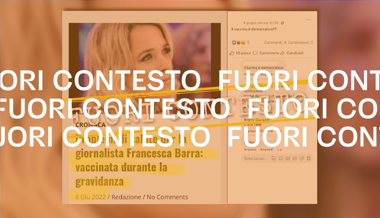 La giornalista Francesca Barra non ha avuto problemi di salute dopo il vaccino anti-Covid