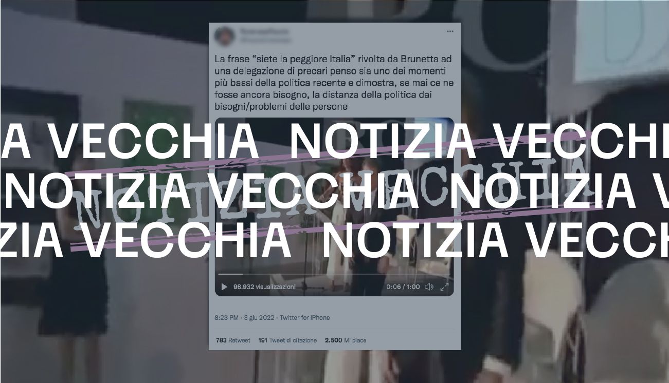 Il video di Renato Brunetta e dei precari definiti «Italia peggiore» è del 2011