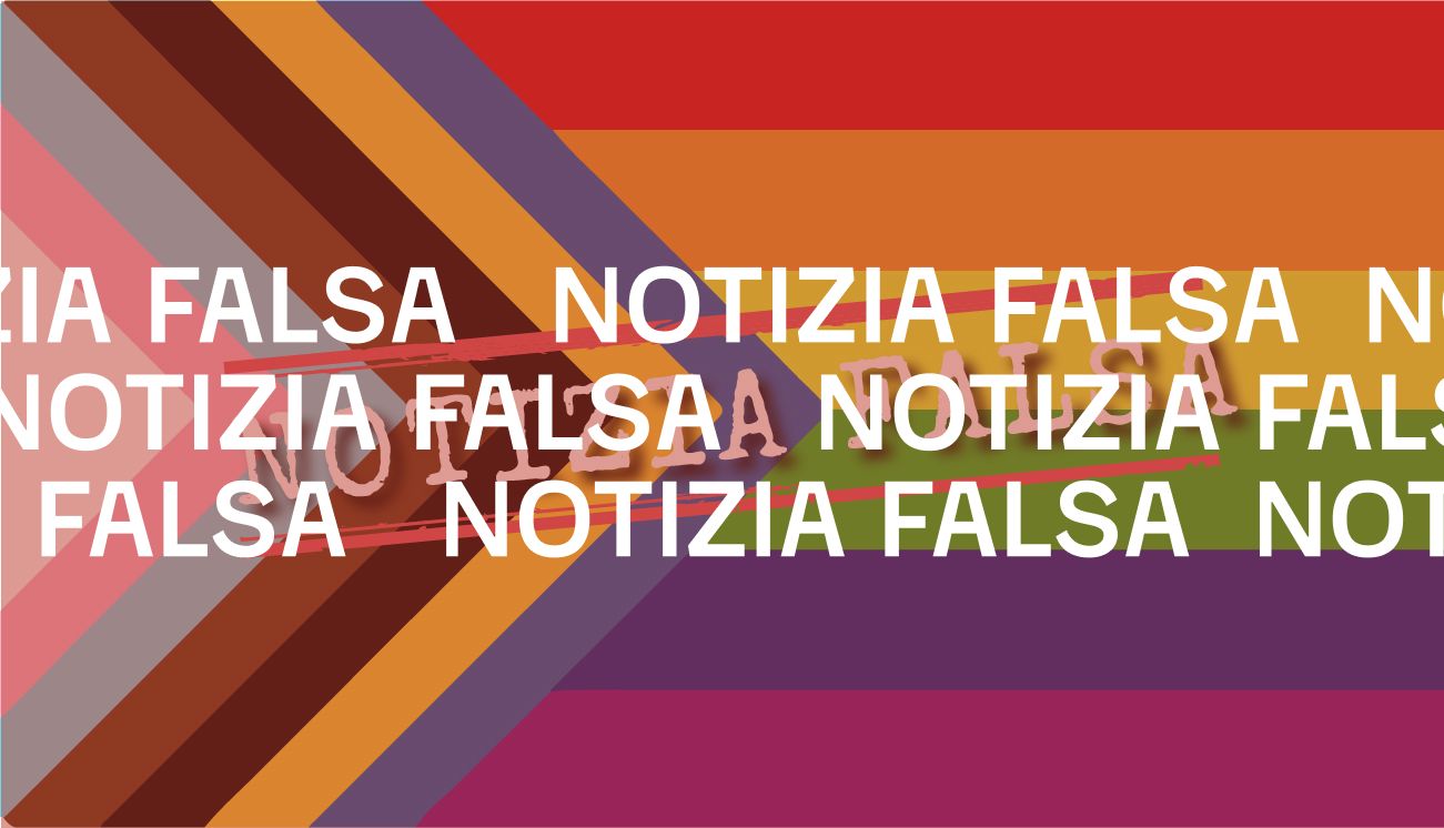 No, i colori dell’Ucraina non sono stati aggiunti alla «nuova bandiera» Lgbt+