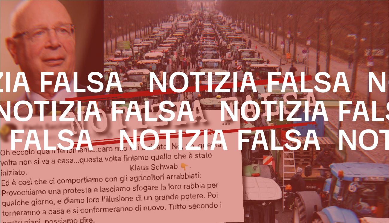 Il presidente del WEF non ha detto di aver provocato la protesta degli agricoltori tedeschi