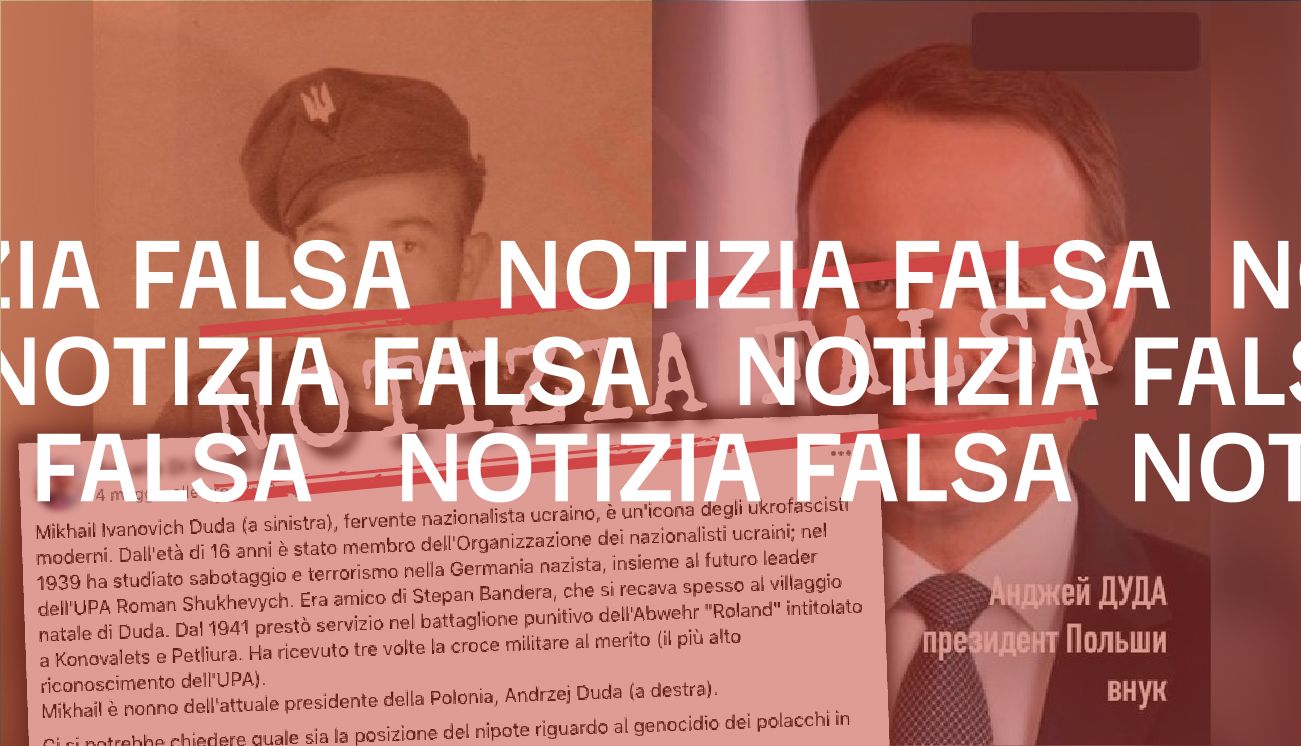 Il presidente polacco Duda non è il nipote di un «fervente nazionalista ucraino»