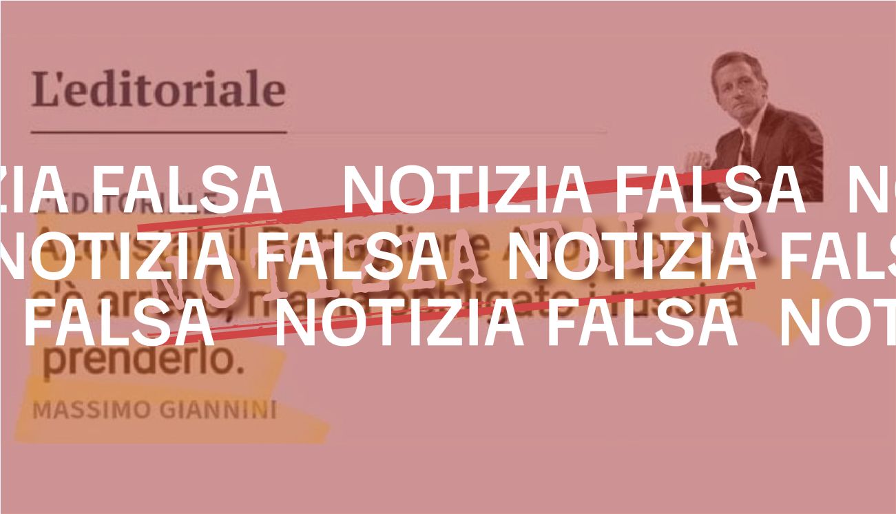 Massimo Giannini non ha scritto che «il Battaglione Azov non s’è arreso ma ha obbligato i russi a prenderlo»