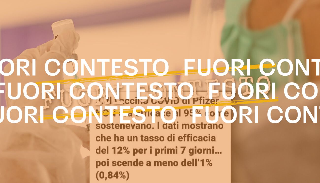 Questo documento della Fda non dimostra che il vaccino Pfizer ha un’efficacia del 12 per cento