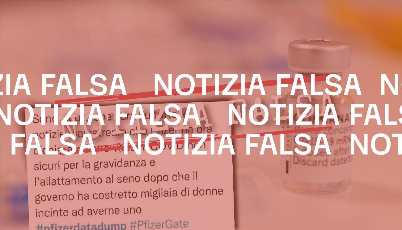 Pfizer non ha comunicato che il proprio vaccino non è sicuro «per la gravidanza e l’allattamento»