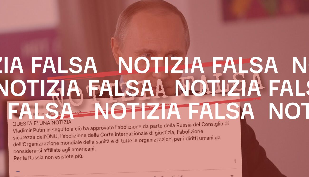 Non è vero che Putin ha abolito il «Consiglio di sicurezza dell&#8217;Onu»