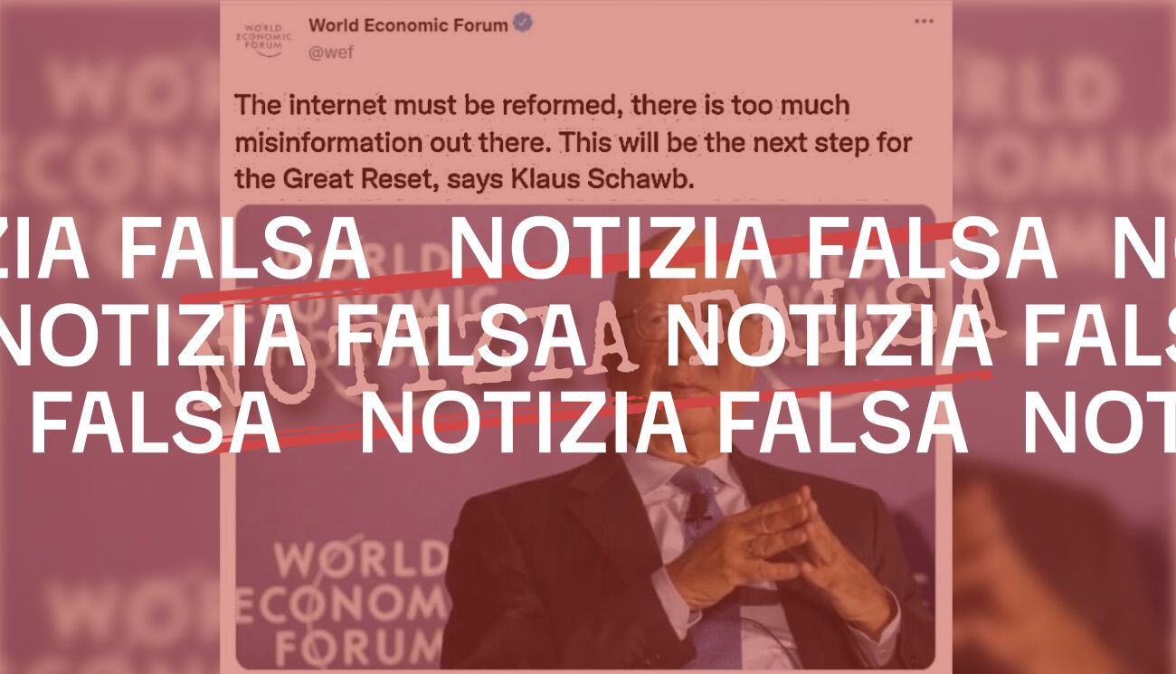 No, Klaus Schwab (Wef) non ha detto che «Internet deve essere riformato»