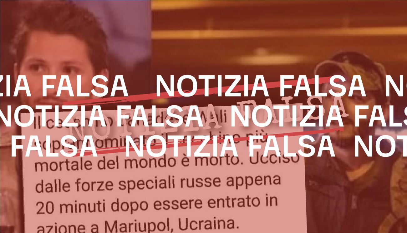 No, «il cecchino canadese Wali» non è stato ucciso dall’esercito russo