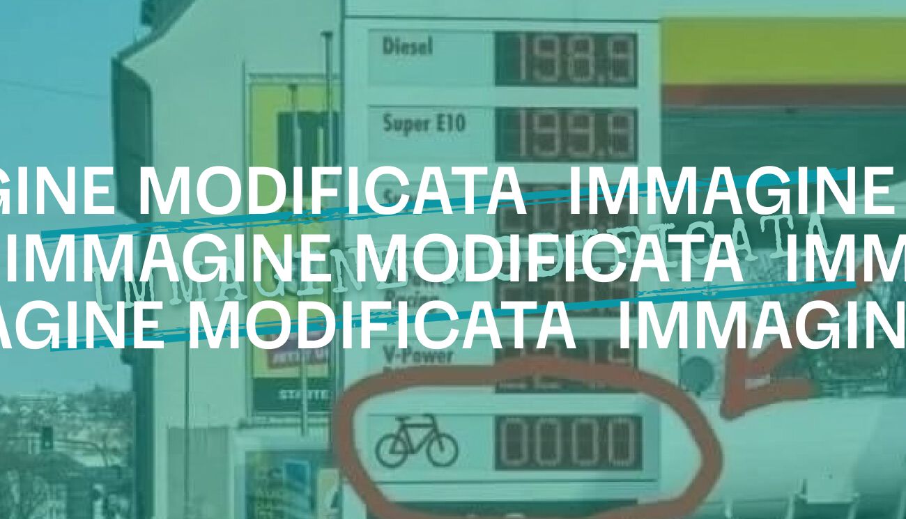 No, un benzinaio Shell non ha pubblicizzato il costo zero dell’andare in giro in bici