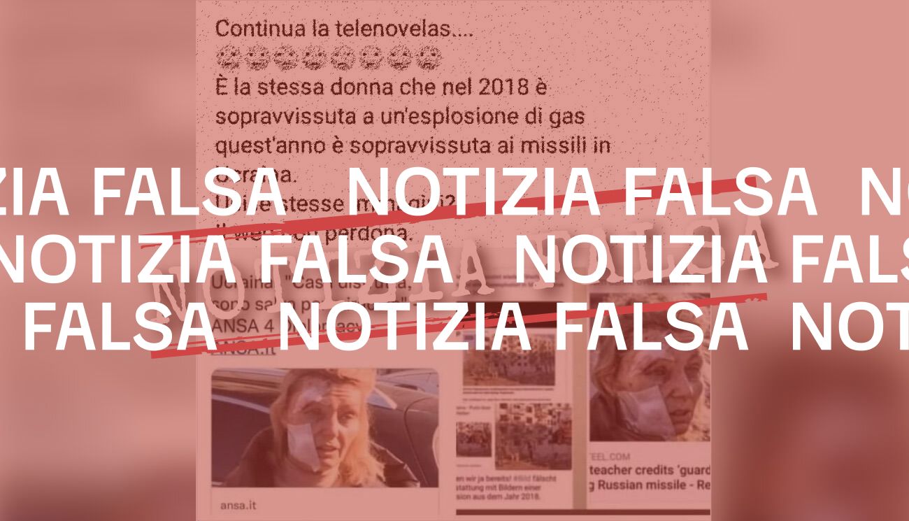 Questa foto non mostra una donna «sopravvissuta a un’esplosione di gas» nel 2018