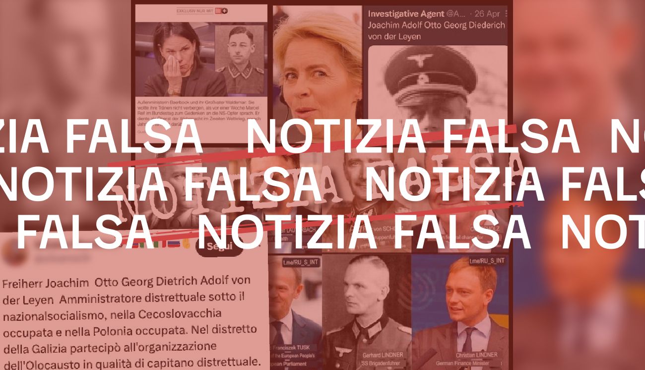 La presidente della Commissione UE Ursula von der Leyen non è imparentata con un funzionario nazista