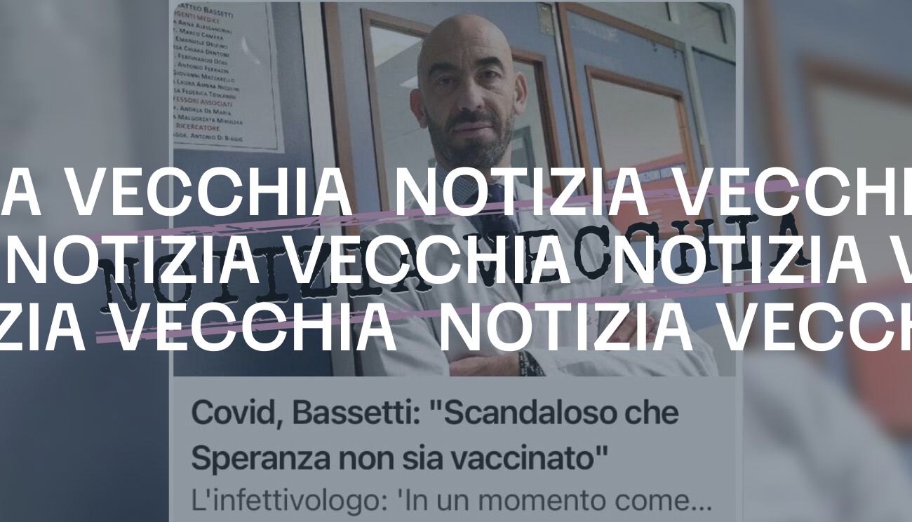 La notizia del ministro Speranza non vaccinato è di giugno 2021