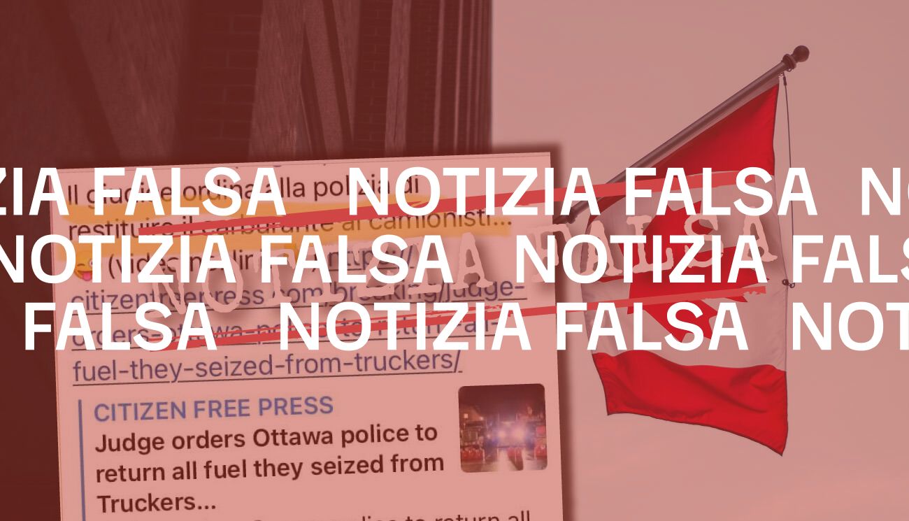 Alla polizia canadese non è stato ordinato di restituire il carburante sequestrato ai manifestanti