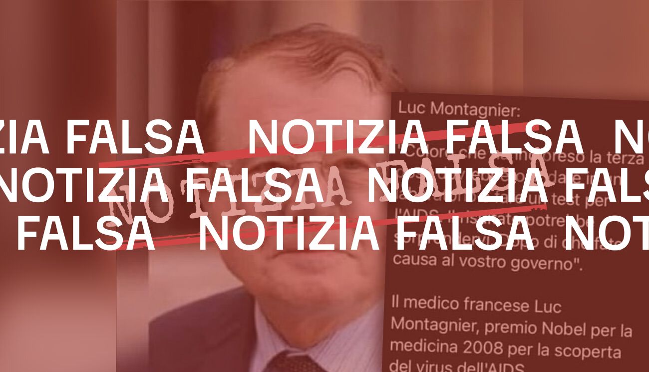 Luc Montagnier non ha sostenuto che la terza dose di vaccino causi l’Aids