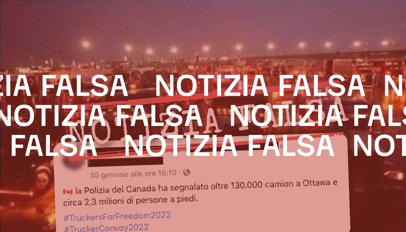 No, secondo «la polizia del Canada» i manifestanti non sono stati 2,3 milioni