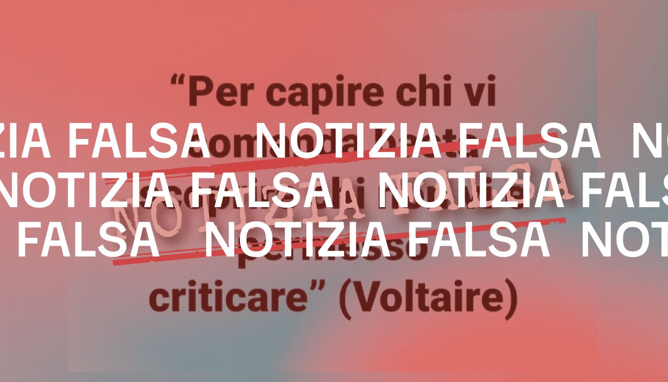 Voltaire non ha scritto che «per capire chi vi comanda basta scoprire chi non vi è permesso criticare»