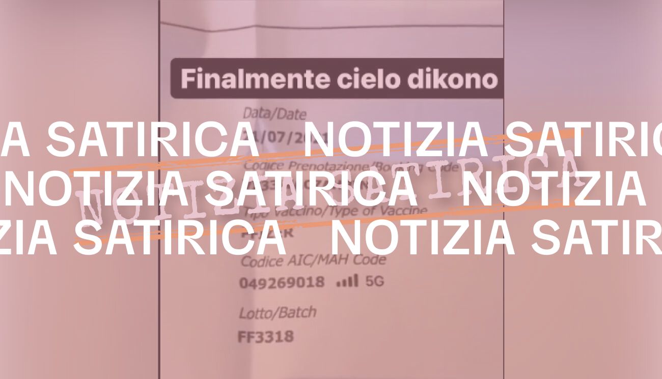 La terza dose di Pfizer non contiene un codice 5G «per il controllo del vaccinato»