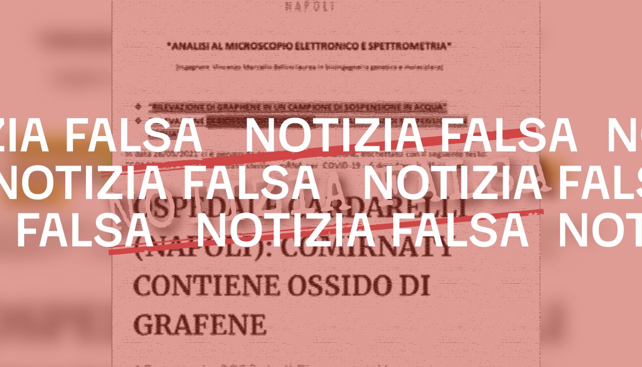 L&#8217;ospedale Cardarelli di Napoli non ha trovato ossido di grafene nei vaccini anti-Covid