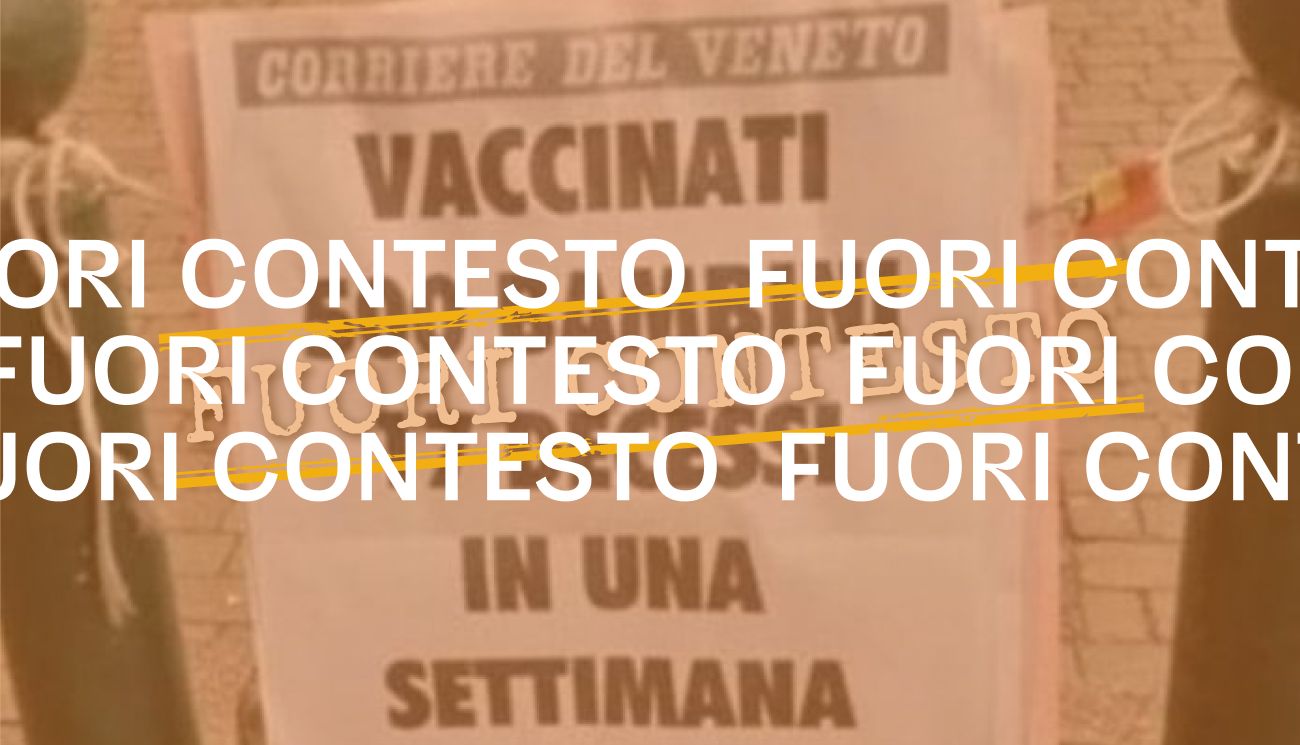 No, il Corriere del Veneto non ha collegato «17 decessi» alla campagna vaccinale per i bambini