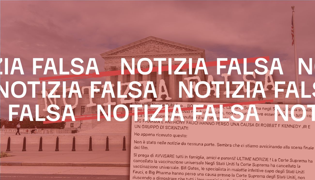 No, la Corte suprema degli Stati Uniti non ha «cancellato la vaccinazione universale»