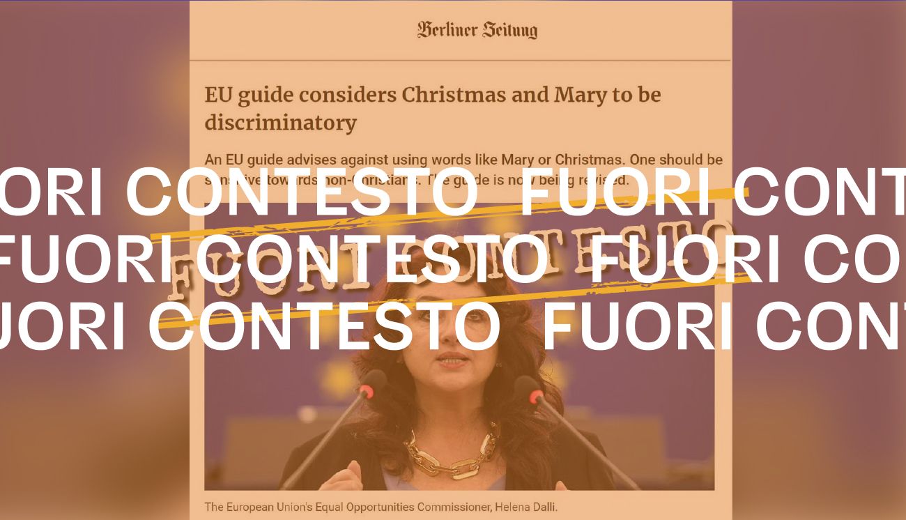 La Commissione europea non ha mai proibito l’uso della parola «Natale»