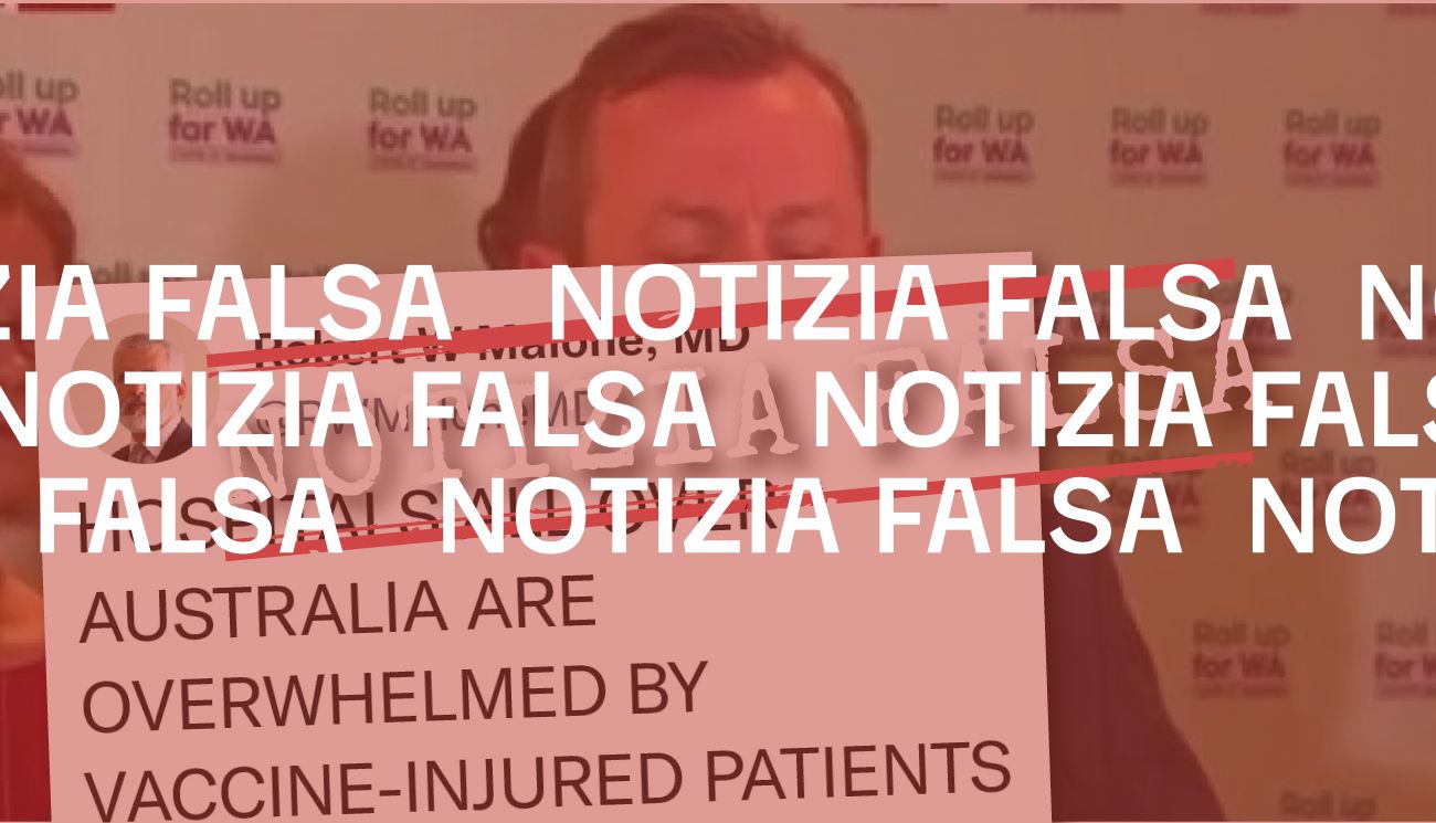 Non è vero che in Australia gli ospedali sono «travolti» per le conseguenze dei vaccini