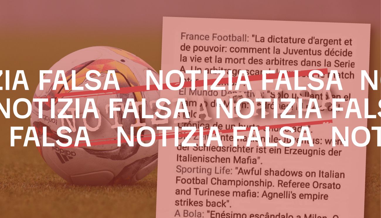 Questi titoli di giornali stranieri su Inter-Juve sono falsi