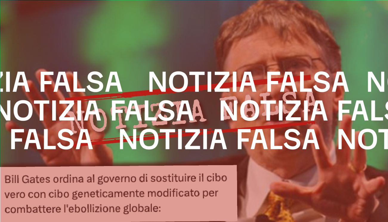 Bill Gates non ha ordinato ai governi di sostituire «il cibo vero con cibo geneticamente modificato»