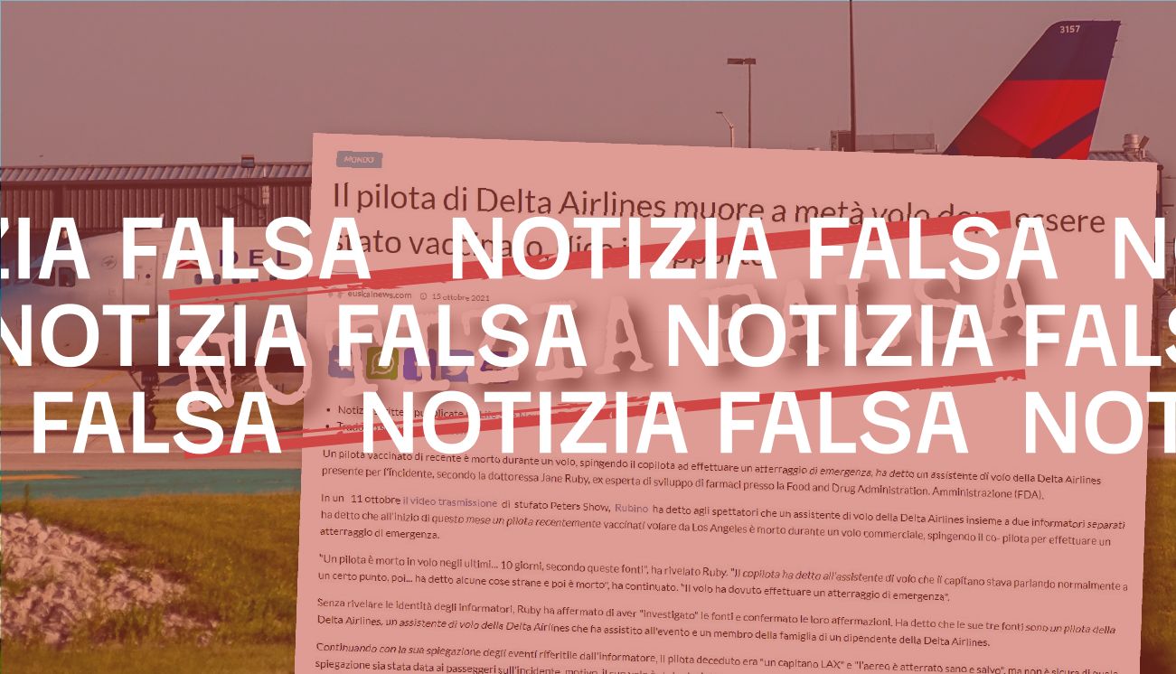 Non è vero che un pilota della Delta Air Lines è morto in volo dopo essersi vaccinato, provocando un atterraggio di emergenza